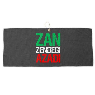 Woman Life Freedom Iran Zan Zendegi Azadi Persian Large Microfiber Waffle Golf Towel