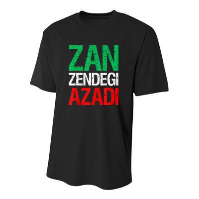 Woman Life Freedom Iran Zan Zendegi Azadi Persian Youth Performance Sprint T-Shirt