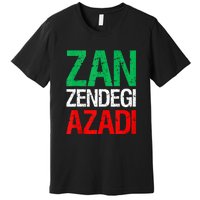 Woman Life Freedom Iran Zan Zendegi Azadi Persian Premium T-Shirt