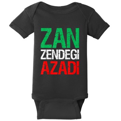 Woman Life Freedom Iran Zan Zendegi Azadi Persian Baby Bodysuit