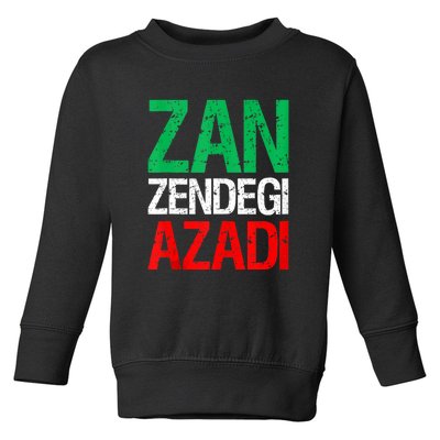 Woman Life Freedom Iran Zan Zendegi Azadi Persian Toddler Sweatshirt