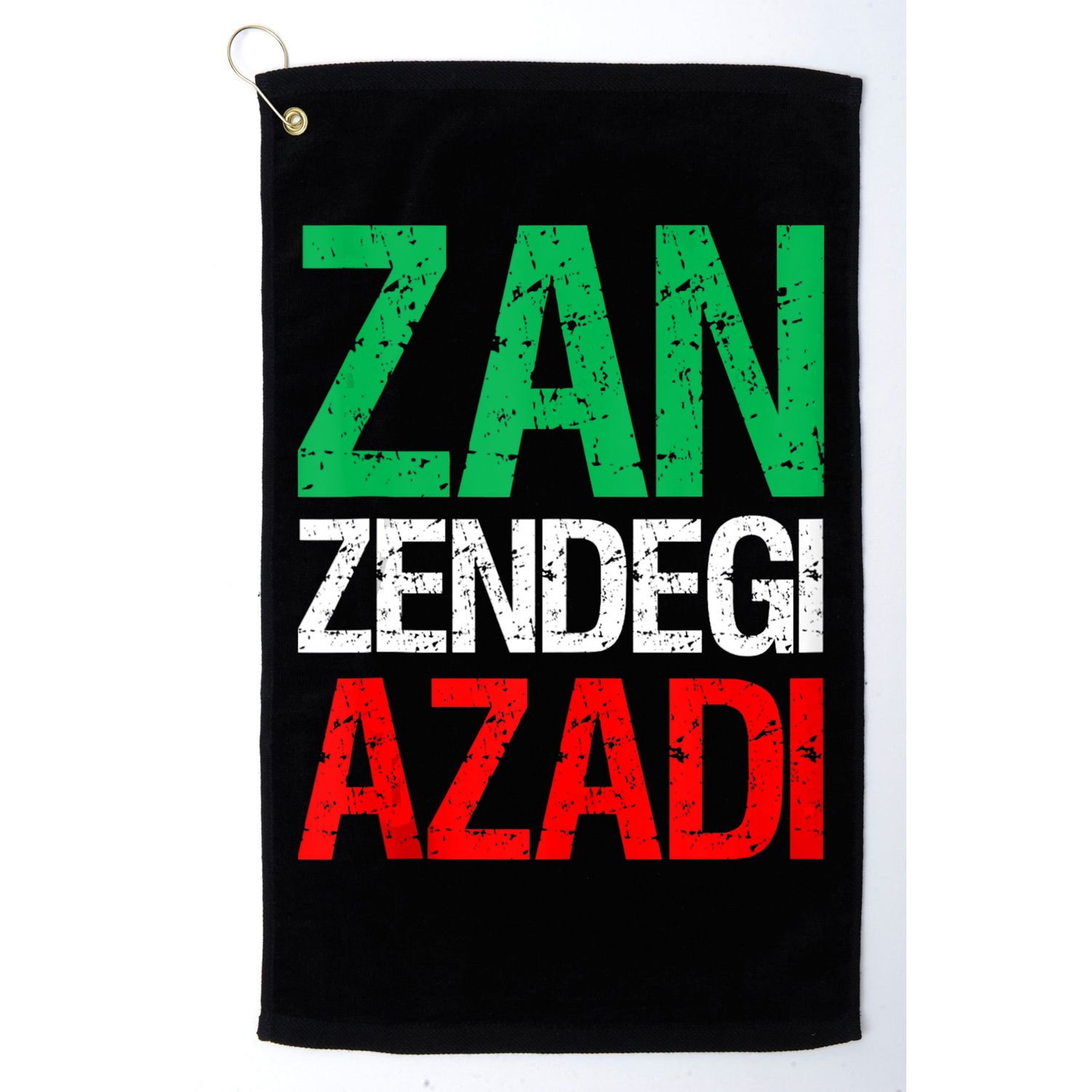 Woman Life Freedom Iran Zan Zendegi Azadi Persian Golf Towel