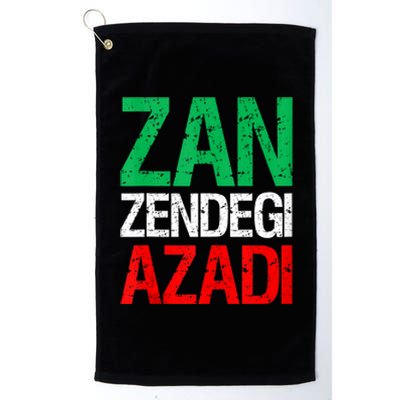 Woman Life Freedom Iran Zan Zendegi Azadi Persian Platinum Collection Golf Towel