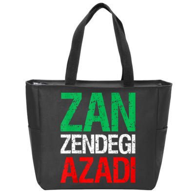 Woman Life Freedom Iran Zan Zendegi Azadi Persian Zip Tote Bag