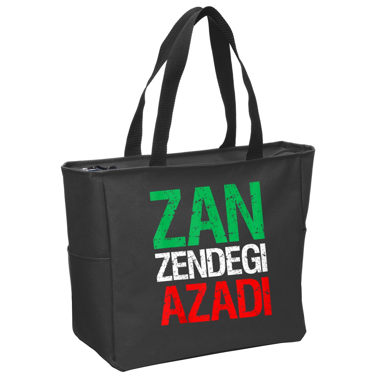 Woman Life Freedom Iran Zan Zendegi Azadi Persian Zip Tote Bag