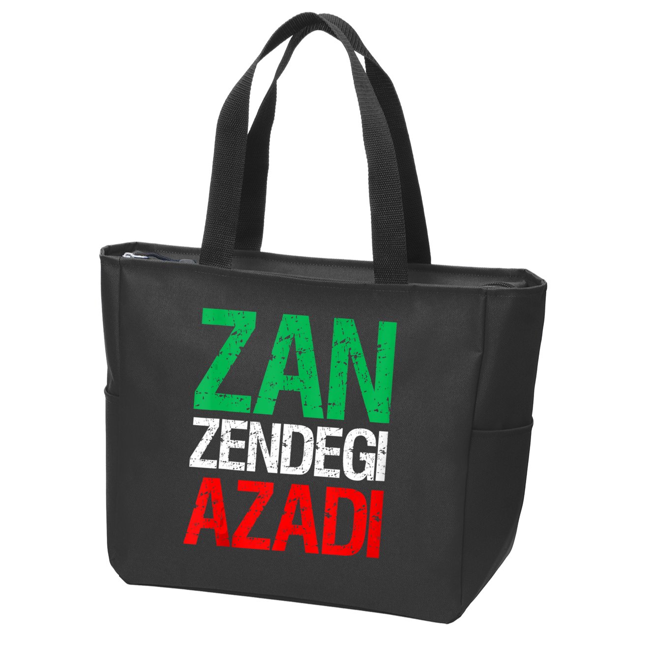 Woman Life Freedom Iran Zan Zendegi Azadi Persian Zip Tote Bag