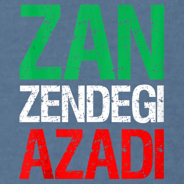 Woman Life Freedom Iran Zan Zendegi Azadi Persian Garment-Dyed Sweatshirt