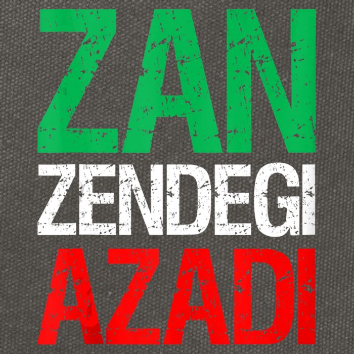 Woman Life Freedom Iran Zan Zendegi Azadi Persian Cotton Canvas Backpack