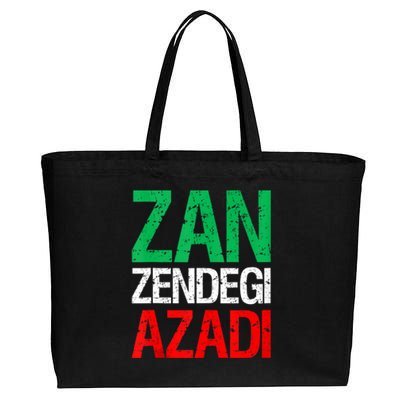 Woman Life Freedom Iran Zan Zendegi Azadi Persian Cotton Canvas Jumbo Tote