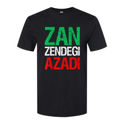 Woman Life Freedom Iran Zan Zendegi Azadi Persian Softstyle CVC T-Shirt