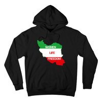 WOMEN LIFE FREEDOM, Cute Iranian Flag Women Of Iran Hoodie