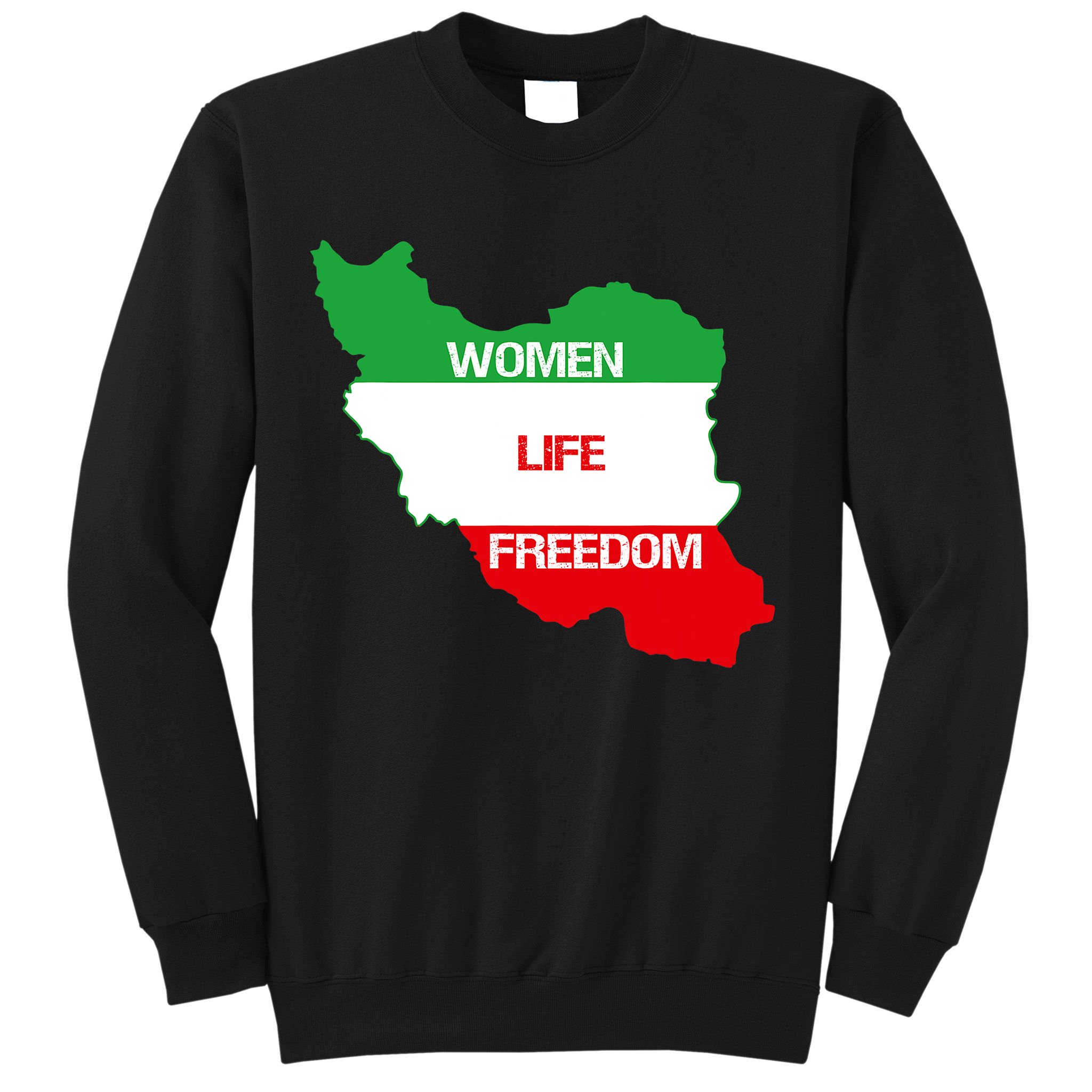 WOMEN LIFE FREEDOM, Cute Iranian Flag Women Of Iran Sweatshirt