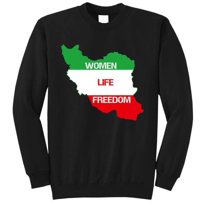 WOMEN LIFE FREEDOM, Cute Iranian Flag Women Of Iran Sweatshirt