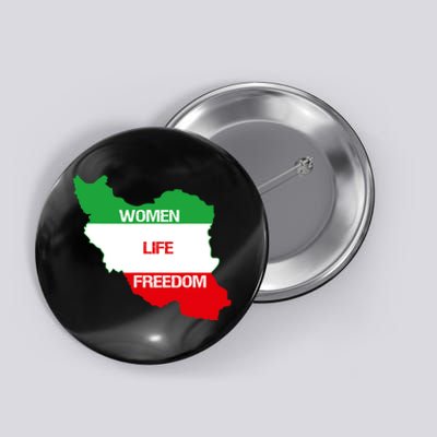 WOMEN LIFE FREEDOM, Cute Iranian Flag Women Of Iran Button