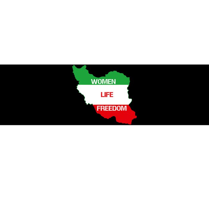 WOMEN LIFE FREEDOM, Cute Iranian Flag Women Of Iran Bumper Sticker