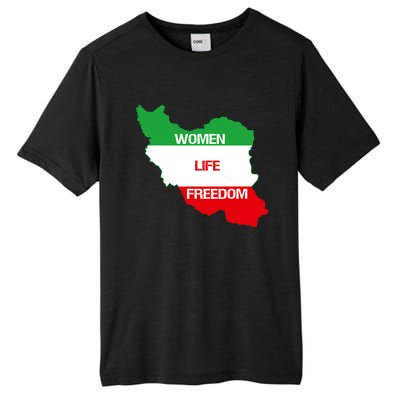 WOMEN LIFE FREEDOM, Cute Iranian Flag Women Of Iran Tall Fusion ChromaSoft Performance T-Shirt