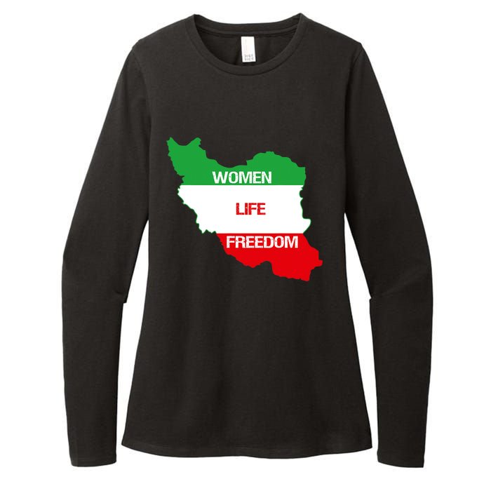 WOMEN LIFE FREEDOM, Cute Iranian Flag Women Of Iran Womens CVC Long Sleeve Shirt