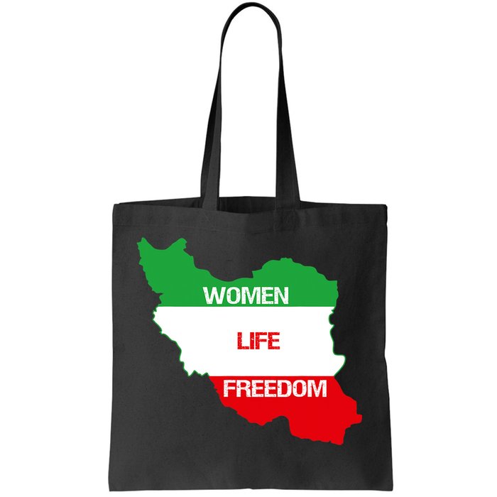 WOMEN LIFE FREEDOM, Cute Iranian Flag Women Of Iran Tote Bag