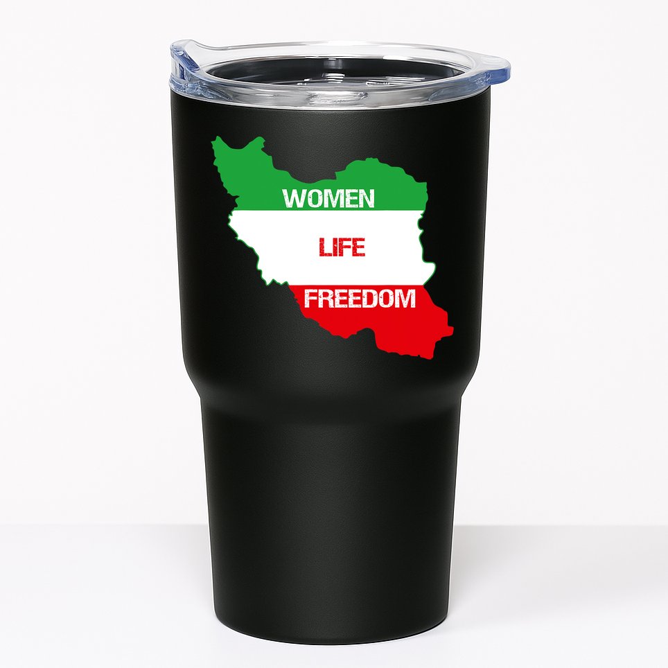 WOMEN LIFE FREEDOM, Cute Iranian Flag Women Of Iran Tumbler
