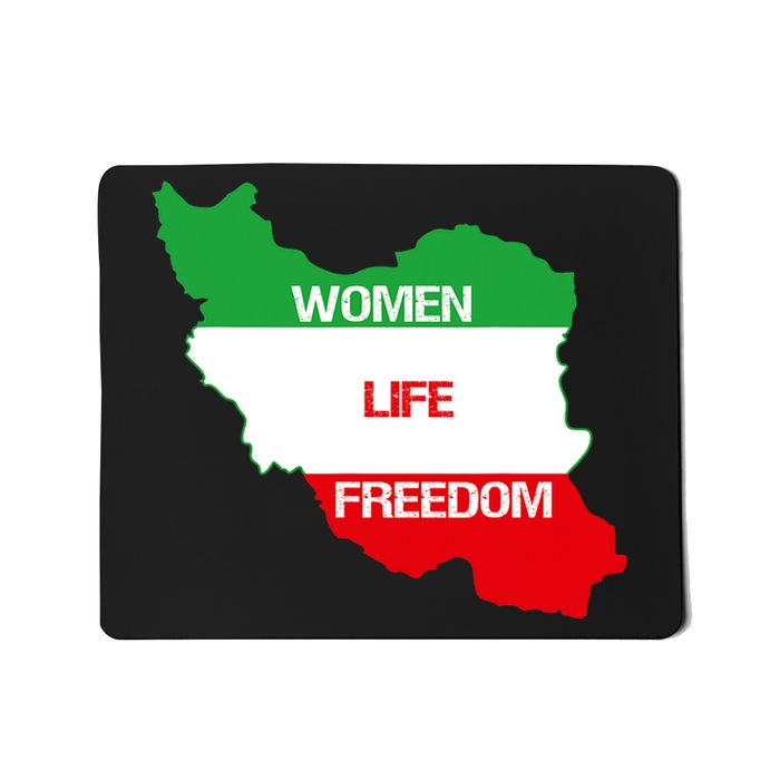 WOMEN LIFE FREEDOM, Cute Iranian Flag Women Of Iran Mousepad