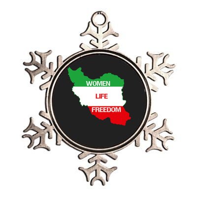 WOMEN LIFE FREEDOM, Cute Iranian Flag Women Of Iran Metallic Star Ornament