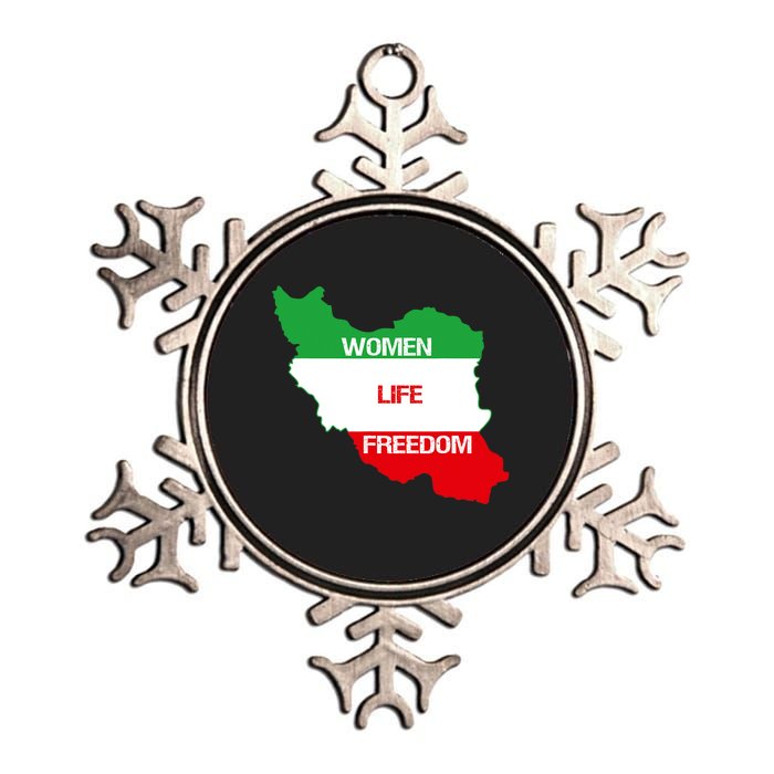 WOMEN LIFE FREEDOM, Cute Iranian Flag Women Of Iran Metallic Star Ornament