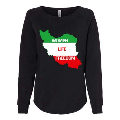 WOMEN LIFE FREEDOM, Cute Iranian Flag Women Of Iran Womens California Wash Sweatshirt