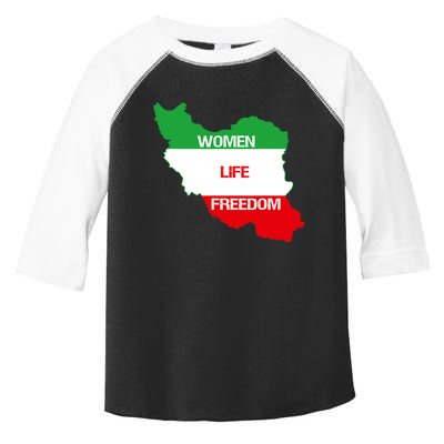 WOMEN LIFE FREEDOM, Cute Iranian Flag Women Of Iran Toddler Fine Jersey T-Shirt