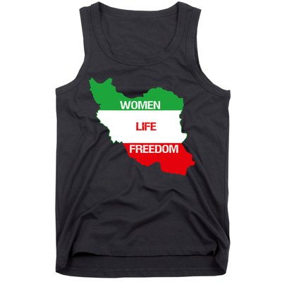 WOMEN LIFE FREEDOM, Cute Iranian Flag Women Of Iran Tank Top