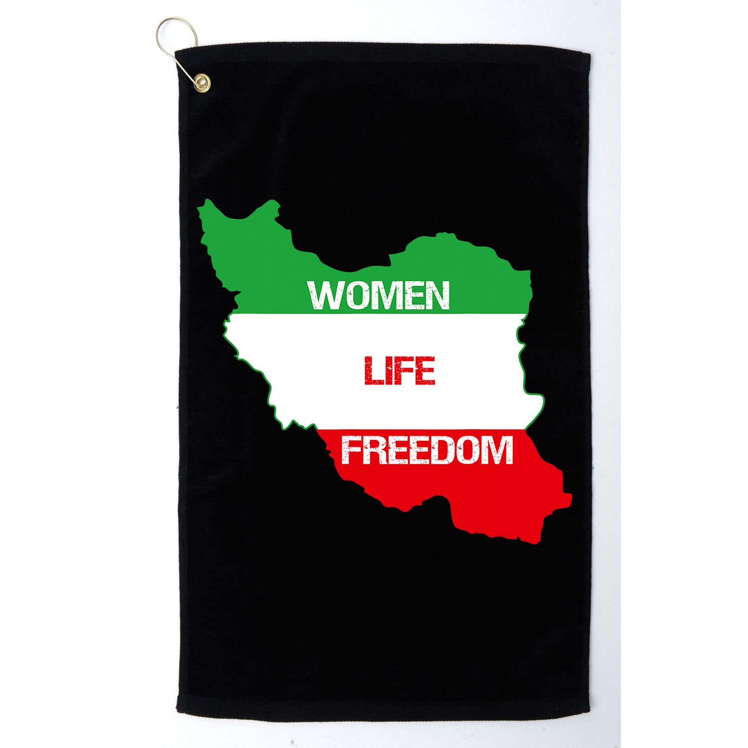 WOMEN LIFE FREEDOM, Cute Iranian Flag Women Of Iran Golf Towel