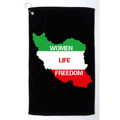 WOMEN LIFE FREEDOM, Cute Iranian Flag Women Of Iran Platinum Collection Golf Towel