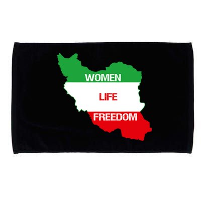 WOMEN LIFE FREEDOM, Cute Iranian Flag Women Of Iran Microfiber Hand Towel