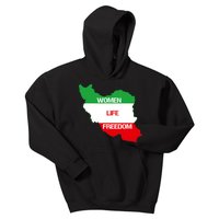 WOMEN LIFE FREEDOM, Cute Iranian Flag Women Of Iran Kids Hoodie