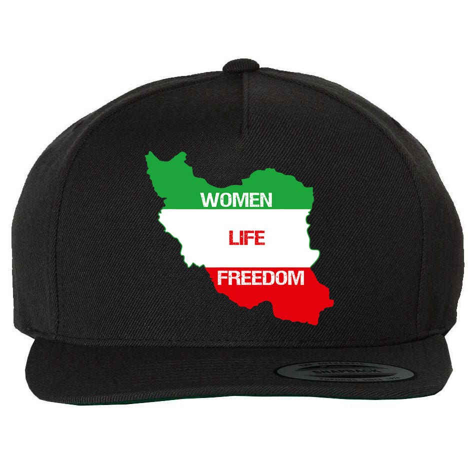 WOMEN LIFE FREEDOM, Cute Iranian Flag Women Of Iran Wool Snapback Cap