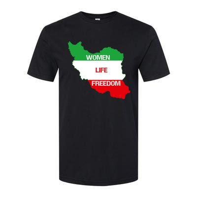 WOMEN LIFE FREEDOM, Cute Iranian Flag Women Of Iran Softstyle CVC T-Shirt