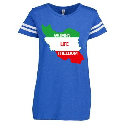 WOMEN LIFE FREEDOM, Cute Iranian Flag Women Of Iran Enza Ladies Jersey Football T-Shirt