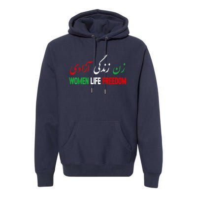 Women Life Freedom Support Persian Zan Zendegi Azadi Premium Hoodie