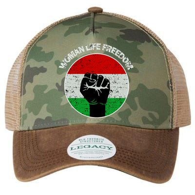 Woman Life Freedom Iran, Rise With Women Of Iran Legacy Tie Dye Trucker Hat