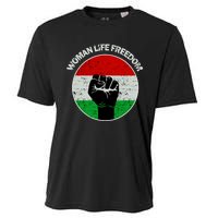 Woman Life Freedom Iran, Rise With Women Of Iran Cooling Performance Crew T-Shirt