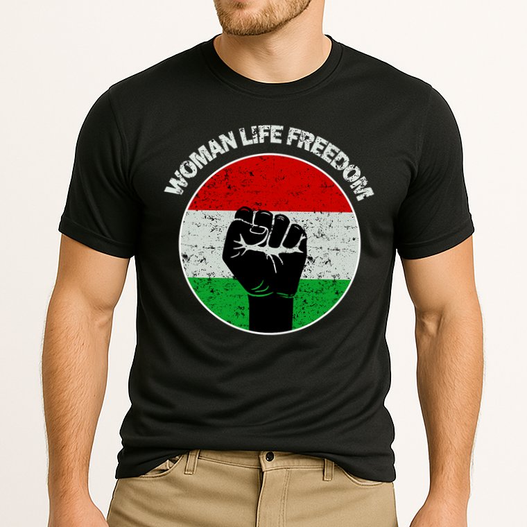 Woman Life Freedom Iran, Rise With Women Of Iran Cooling Performance Crew T-Shirt