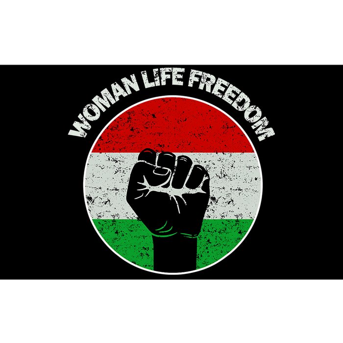 Woman Life Freedom Iran, Rise With Women Of Iran Bumper Sticker