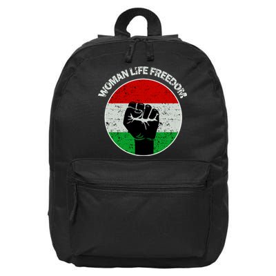 Woman Life Freedom Iran, Rise With Women Of Iran 16 in Basic Backpack