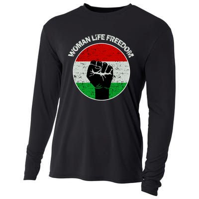 Woman Life Freedom Iran, Rise With Women Of Iran Cooling Performance Long Sleeve Crew