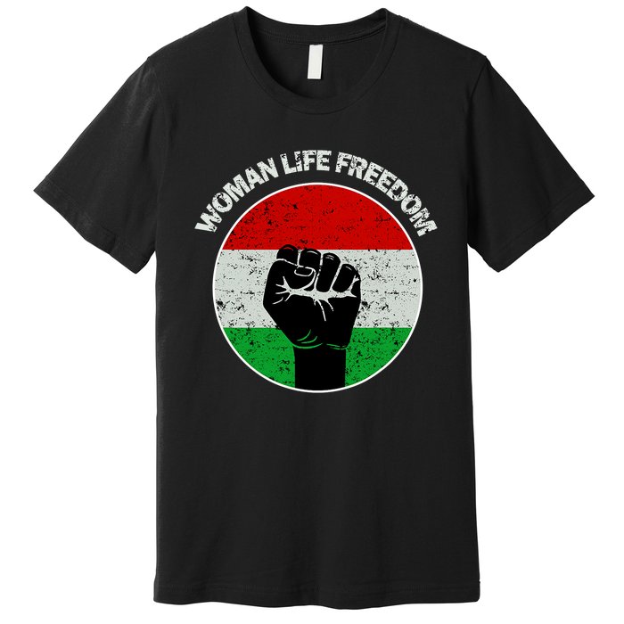 Woman Life Freedom Iran, Rise With Women Of Iran Premium T-Shirt