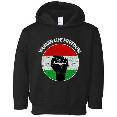 Woman Life Freedom Iran, Rise With Women Of Iran Toddler Hoodie