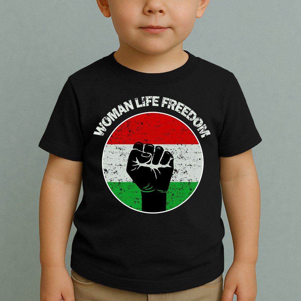 Woman Life Freedom Iran, Rise With Women Of Iran Toddler T-Shirt