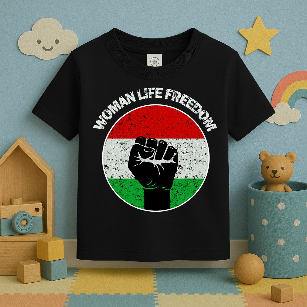 Woman Life Freedom Iran, Rise With Women Of Iran Toddler T-Shirt