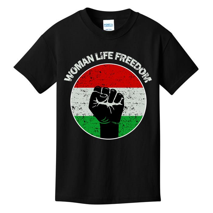 Woman Life Freedom Iran, Rise With Women Of Iran Kids T-Shirt