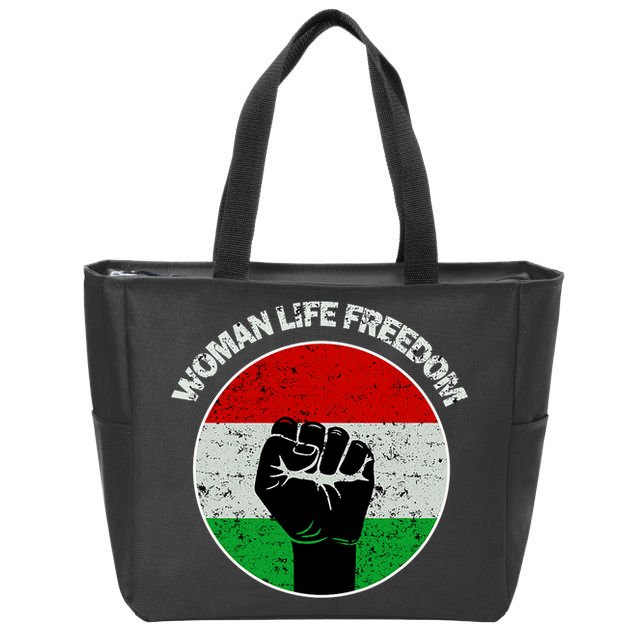 Woman Life Freedom Iran, Rise With Women Of Iran Zip Tote Bag