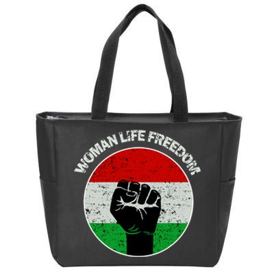 Woman Life Freedom Iran, Rise With Women Of Iran Zip Tote Bag